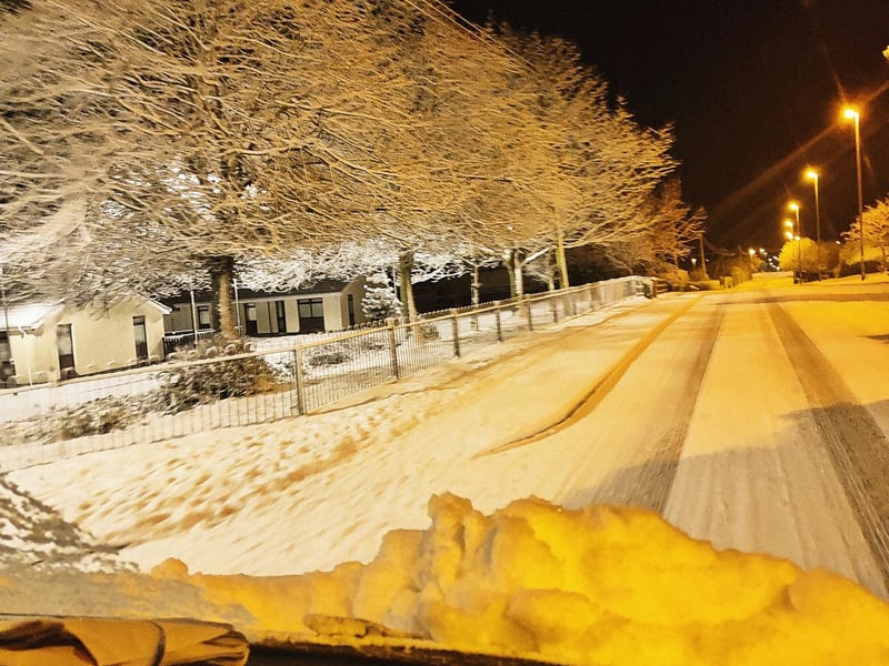 Derry in the snow