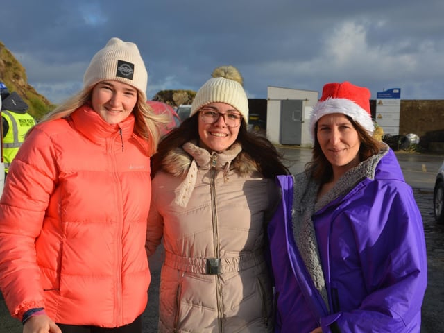 Malin Head Community Christmas Day Swim at Portmor Beach.