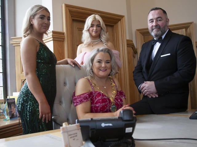 Councillor Sandra Duffy hosted the annual Mayor's Ball in the Guildhall on Friday in aid of the Mayor's chosen charity, First Housing Aid and Support Services.
