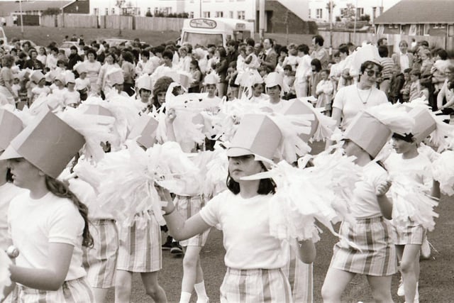 Majorettes at the Galliagh Festival.