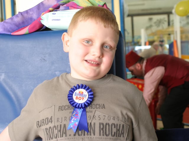 Party celebrations back in 2004: Blake Gray.