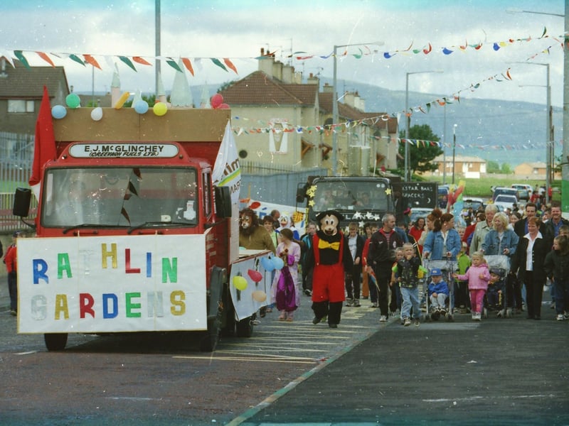 The Rathlin Gardens float pictured during the Creggan Festival Parade.