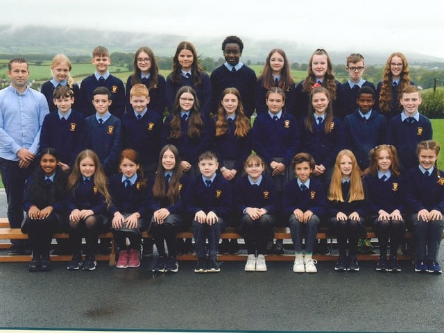 Pupils from St Aengus NS Bridgend.