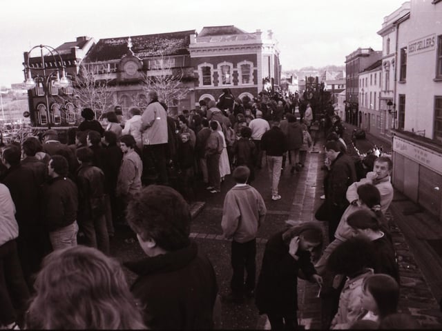 Peace Rally held at the Guildhall Square back in 1996.