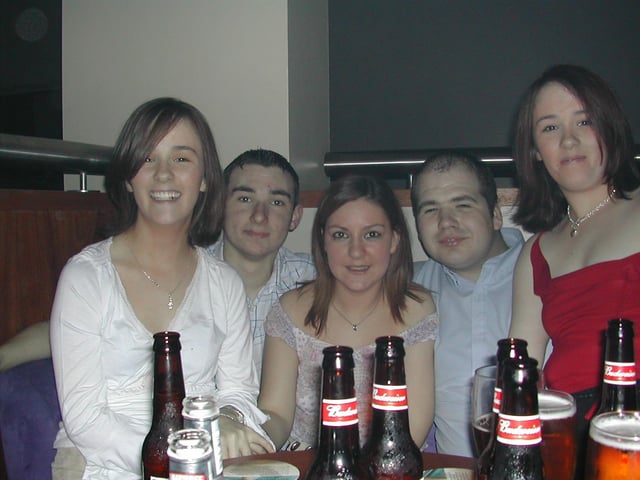 Counting down from 10 at a New Year's Eve party in Sugar nightclub, back in 2001.