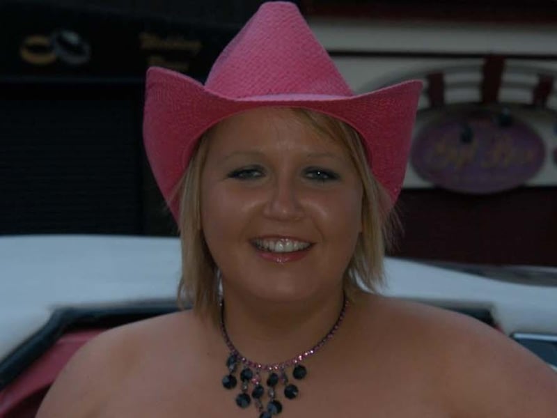 Tracey Collins celebrating her 30th birthday.