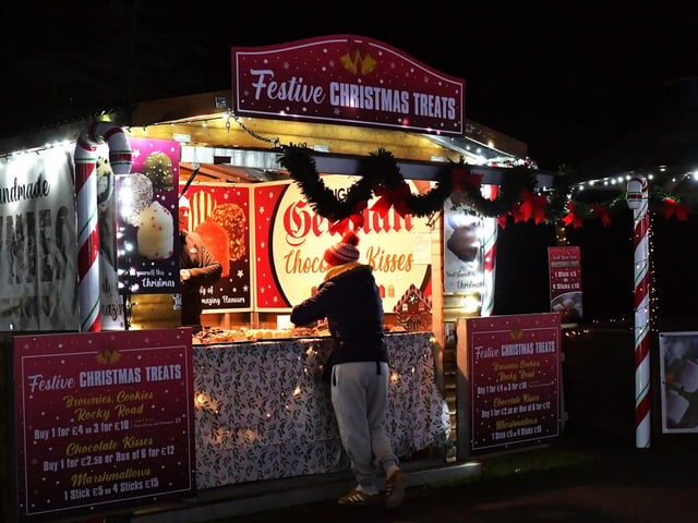 The Buncrana Christmas Market in Swan Park opened on Friday and will be open daily from 12 noon to 9pm until Sunday, 8th December.  Photo: George Sweeney