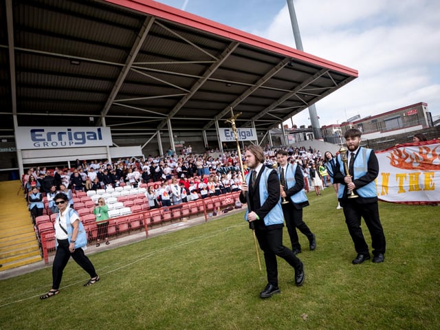 The annual Fan the Flame mass was celebrated recently in Celtic Park for pupils who recently made their confirmation.