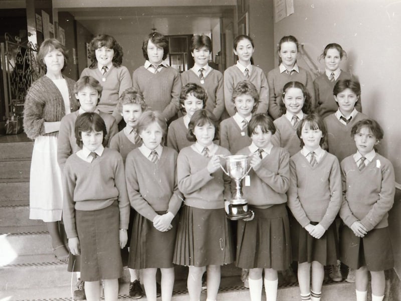 Winners and participants at Feis Dhoire Cholmcille back in 1984.
