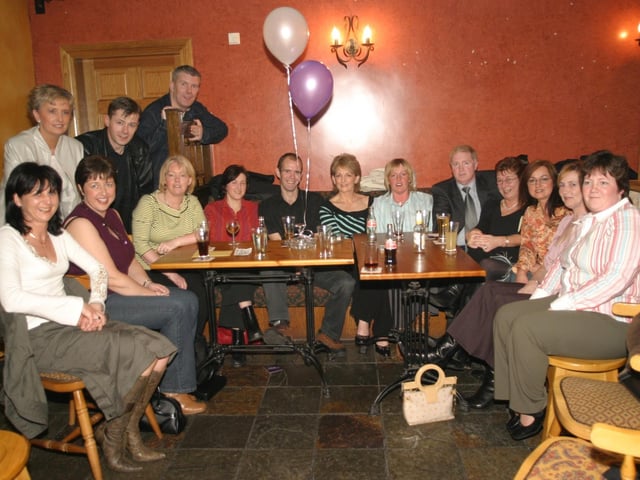 Party celebrations back in 2004: Leo Duffy.
