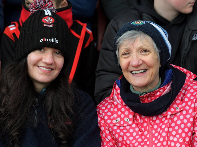 Fans in Celtc Park for the Derry v Dublin game on Saturday. Photo: George Sweeney