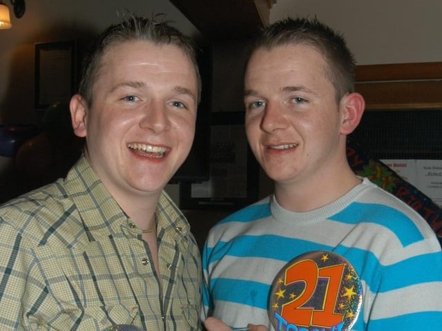 Parties and celebrations in April 2005: Twins' 21st birthday.