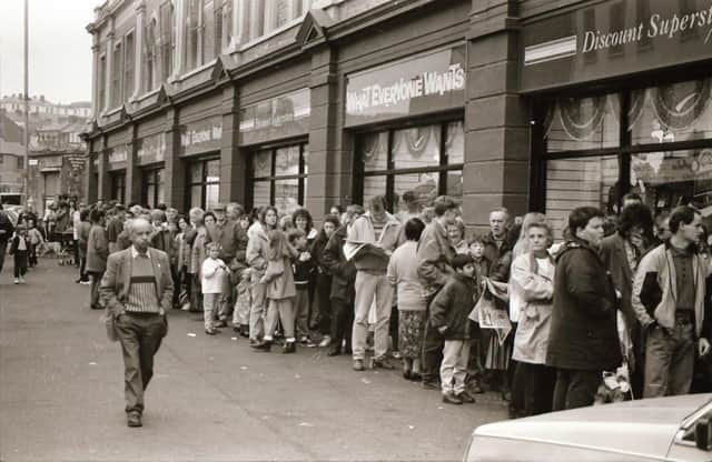 The grand opening of What Everyone Wants, William Street, Derry in autumn 1993.