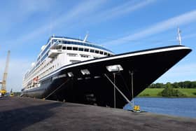 Azamara Onward docked in Lisahally on July 9 2024.