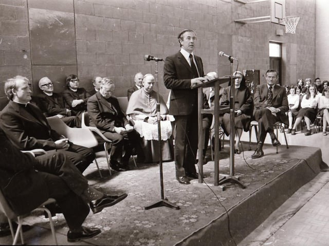 The opening of new Community School at Carndonagh.