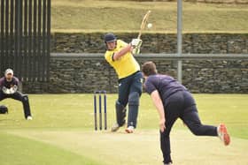 Six for Fox Lodge's Craig Doherty, during their encounter against The Hills.