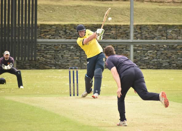 Six for Fox Lodge's Craig Doherty, during their encounter against The Hills.