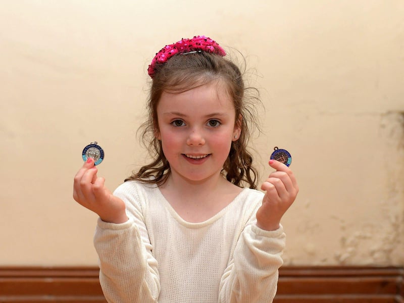 Cassie Mullan achieved second place in Children’s Verse and third place in Original Poetry at the Feis Dhoire Cholmcille on Wednesday at St Columb’s Hall. Photo: George Sweeney.