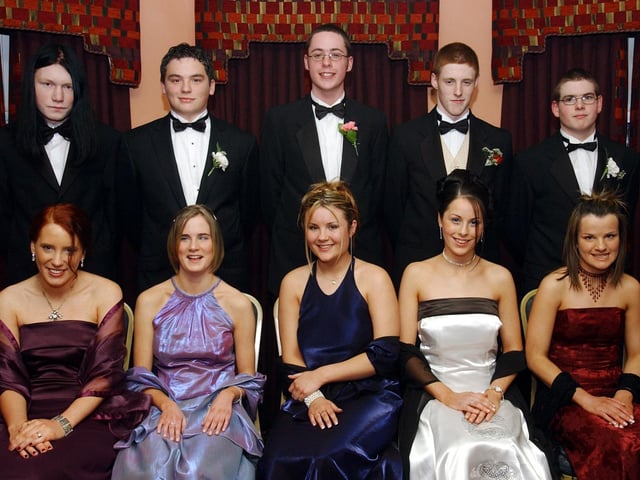 Front, from left, are Gemma Herrity, Jennifer McLaughlin, Jade O'Neill, Doreen McGee and Kelly Ann Gallivan. Back, from left, are Kevin McFadden, Dermot O'Donnell, Sean Gallanagh, Gerard Smith and Paul Ferguson. (1401C08)