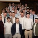 The Burt Senior Hurling Squad pictured at Saturday night's Annual Awards in An Grianan Hotel. (Photo: Jim McCafferty)