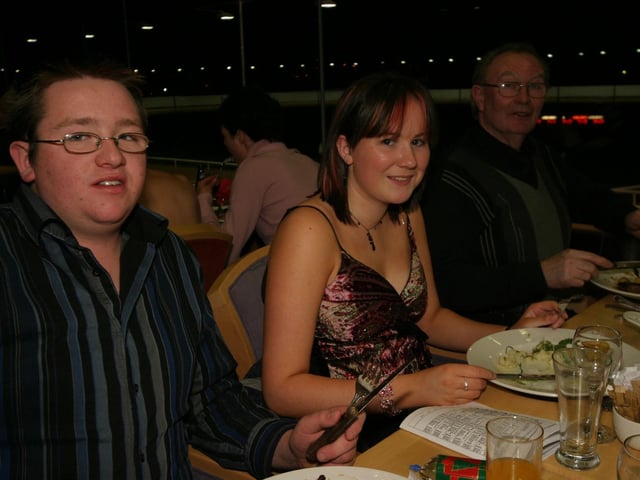 Pictured from left - Paul Maloney , Mairead Mc Gill , Bartley Haughey. : Parties in December 2005.