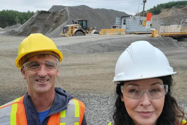 Dr Eileen Doherty and Professor Paul Dunlop at amsite visit at Trois Riverieres.