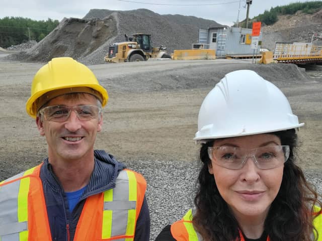 Dr Eileen Doherty and Professor Paul Dunlop at amsite visit at Trois Riverieres.