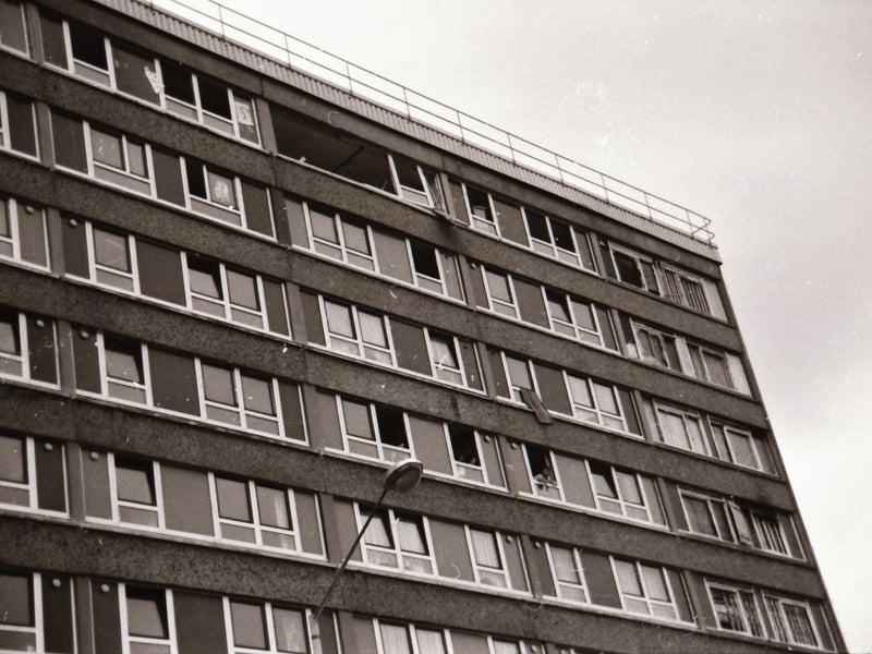 The Rossville Street flats in the Bogside.