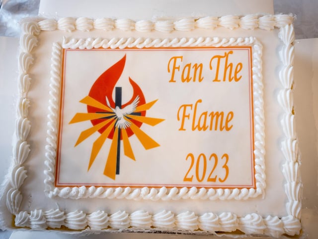 The annual Fan the Flame mass was celebrated recently in Celtic Park for pupils who recently made their confirmation.