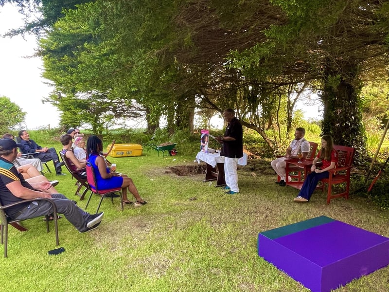 Kristian Shortt invited friends and family to Quigley’s Point for the special celebration on the Summer Solstice.