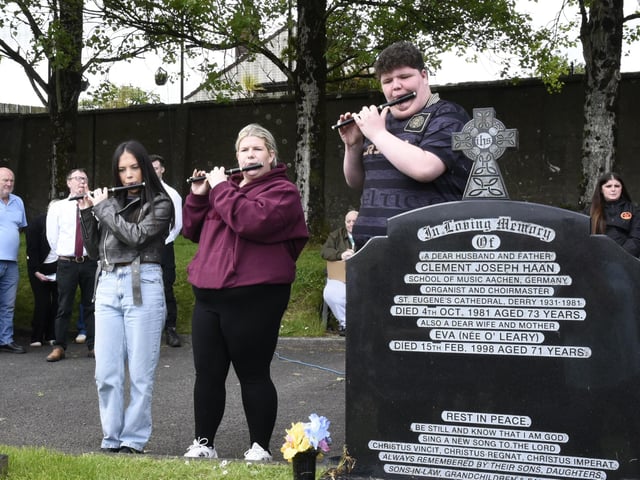Members of the James Connolly Flute Band : Patsy O'Hara Commemoration.