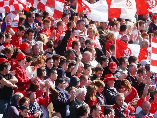 A section of Derrry Fans at Croke Park. (3108A24)