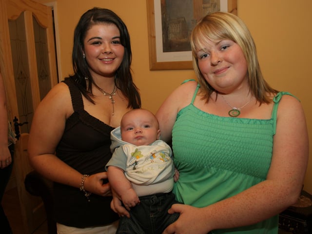 Lisa and Caoimhe getting together to celebrate.