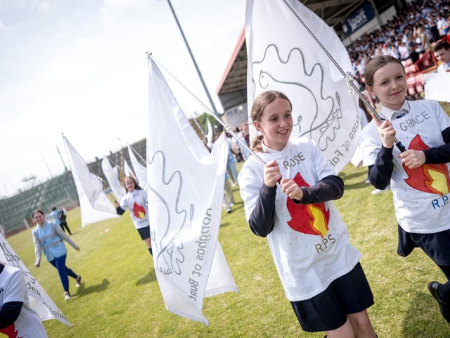 The annual Fan the Flame mass was celebrated recently in Celtic Park for pupils who recently made their confirmation.