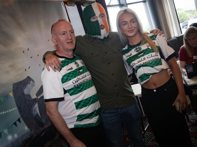 Father and daughter Damien and Bronagh Gallagher get a photo with DJ Provai on Sunday evening. (Photos: Jim McCafferty Photography)