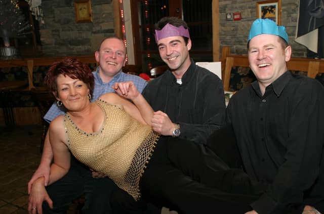 Christmas parties in Derry in December 2003.