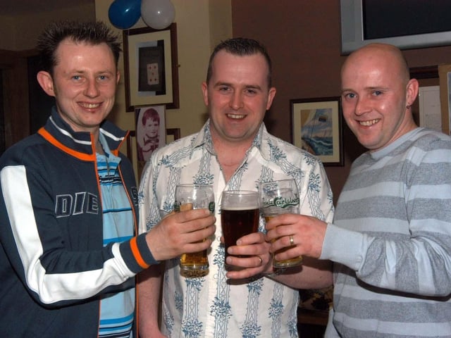 Charlie out to the pub for his birthday.