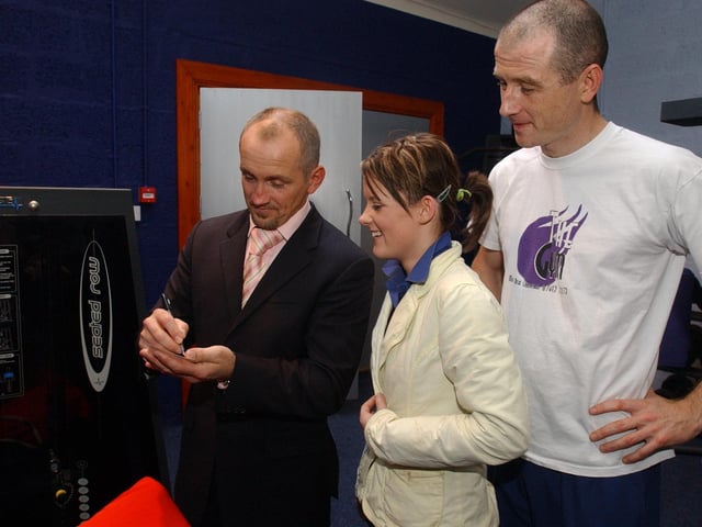 Barry McGuigan at The Gym in Carndonagh in November 2004.