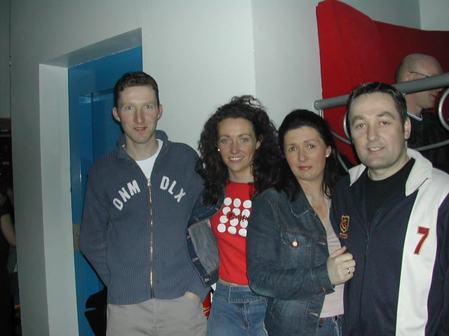 Couples... Pauric, Serena, Sharon and Mark.