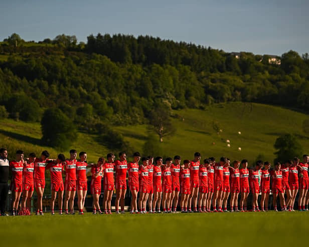 Derry Minors meet Munster champions Cork this weekend in Parnell Park. Photo by Ramsey Cardy/Sportsfile