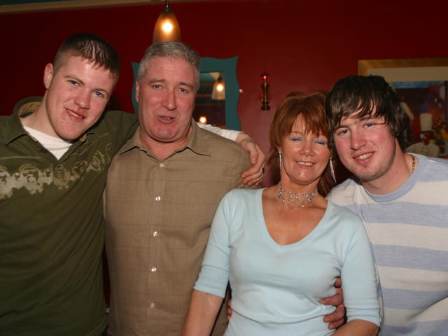 Out to the pub for your birthday with friends and family.