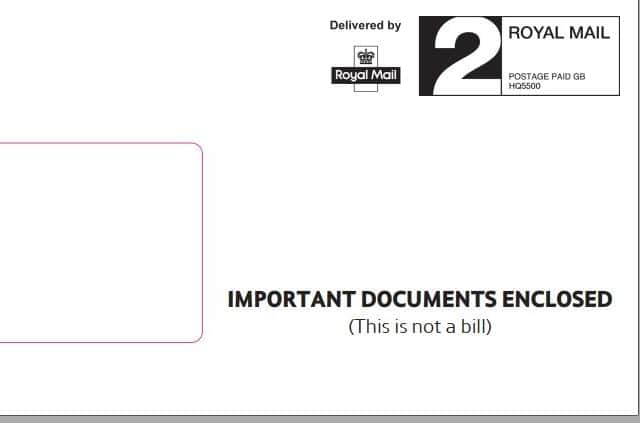 All vouchers will be sent in this envelope. Any other communications received by email, call, text or other route, claiming to be an energy voucher, should be ignored.
