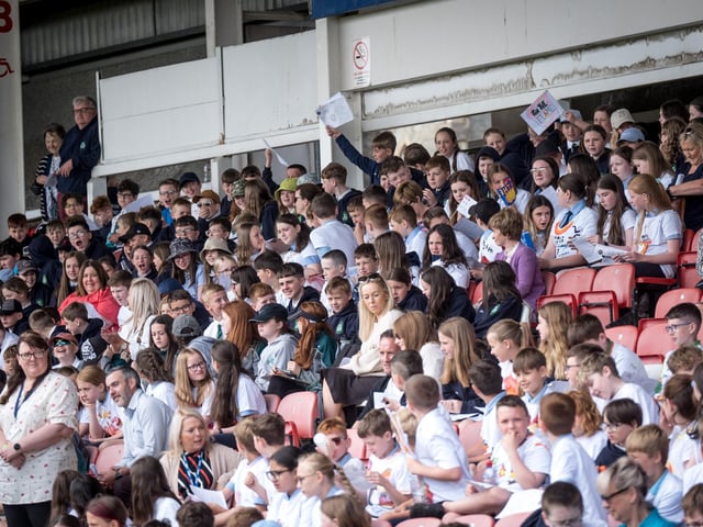 The annual Fan the Flame mass was celebrated recently in Celtic Park for pupils who recently made their confirmation.