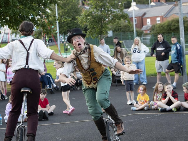 Fun and games at Bull Park on Friday night. (Photos: Jim McCafferty Photography) : .
