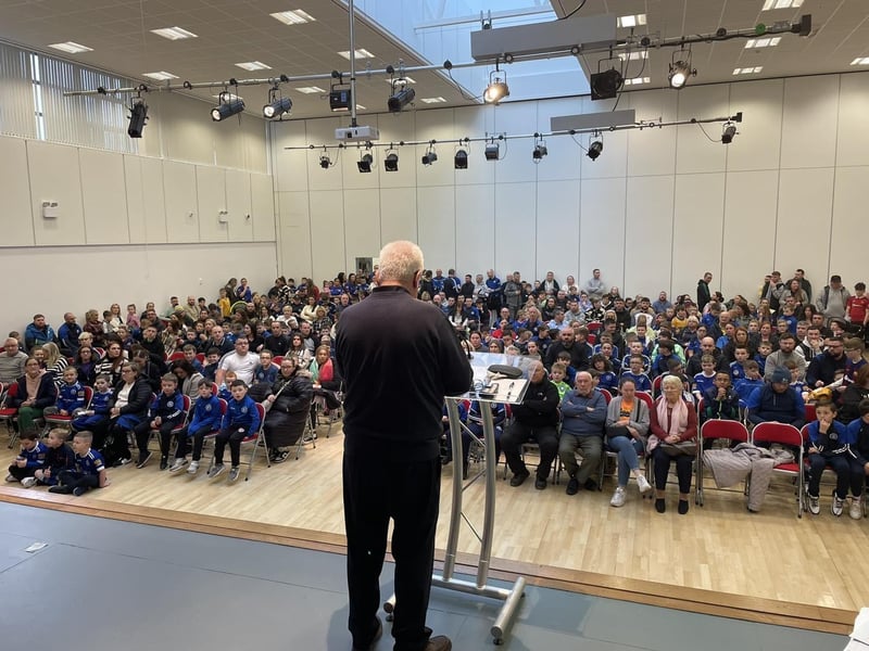 Trojans annual awards night gets underway at St Cecilia's College in front of a large attendance.