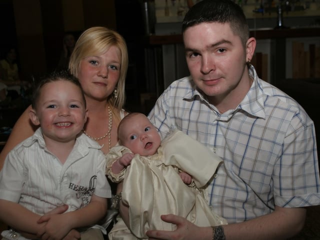 Teigan McMonagle's baptism.