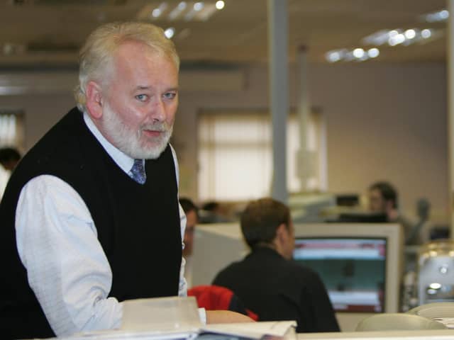 Pat McArt, former Editor in Chief, of the Derry Journal group. (1104JB01)