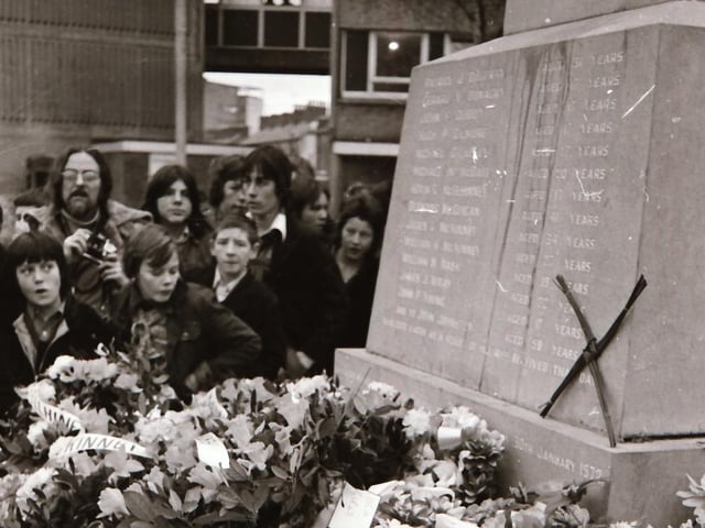 Bloody Sunday commemorative ceremonies and march back in January 1976.