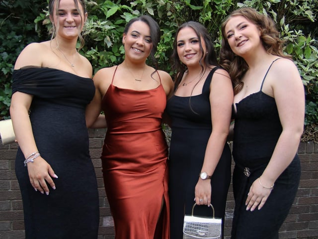 Cerys McClenaghan, Louise Hamilton, Niamh Ward and Elisha Kearns pictured at The Nurses Ball, Class of 2026 held in The Everglades Hotel. (Photo - Deirdre Heaney, nwpresspics)