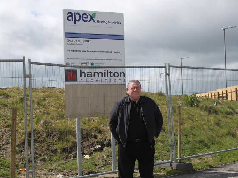 Sinn Fein Councillor Tony Hassan pictured at Skeoge. 